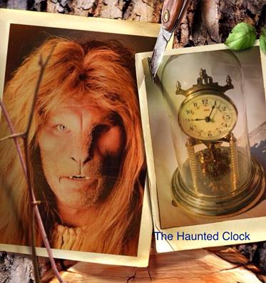 Photo collage of Vincent and a clock