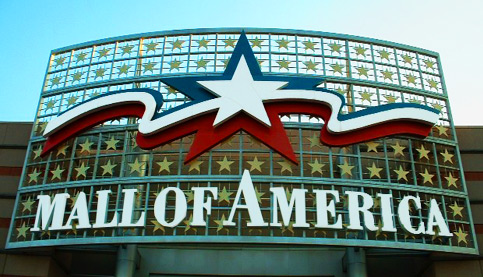 Mall of America front/north entrance sign
