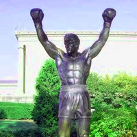 Rocky statue